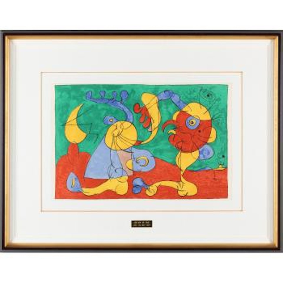 Plate VII from Suites pour Ubu Roi by Joan Miró
