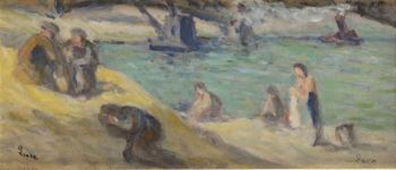 Sur les berges, quai Malaquais by Maximilien Luce
