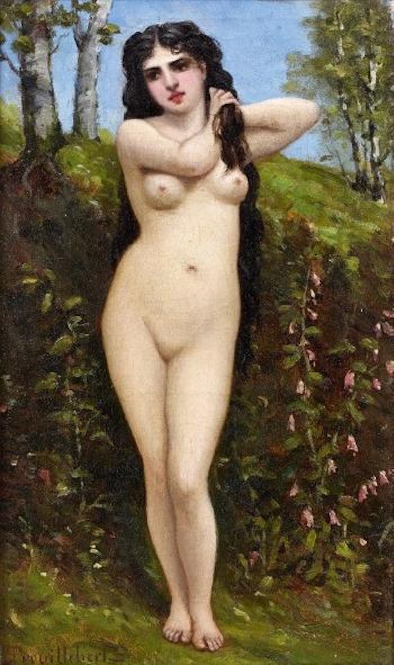Nu au bord de l’étang by Paul Désiré Trouillebert