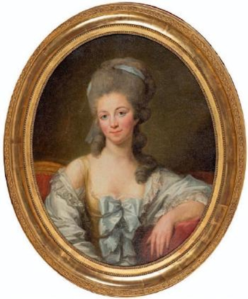 Portrait de femme à la robe aux rubans gris, dit portrait de la princesse de Lamballe by Marie Louise Elisabeth Vigee-Lebrun