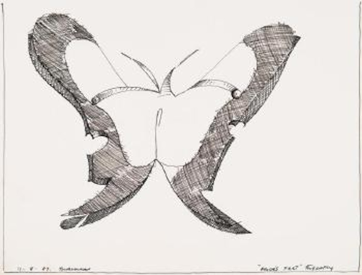 Alice's feet butterfly by Charles Blackman