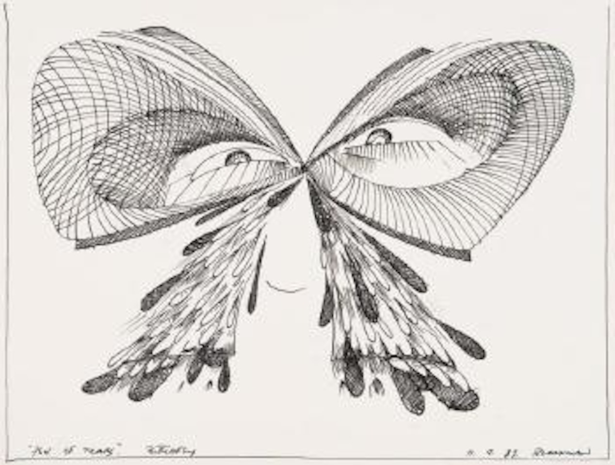 Pool of tears butterfly by Charles Blackman