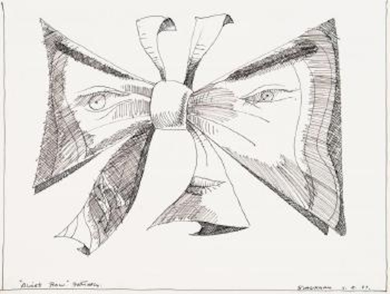 Alice's bow butterfly by Charles Blackman