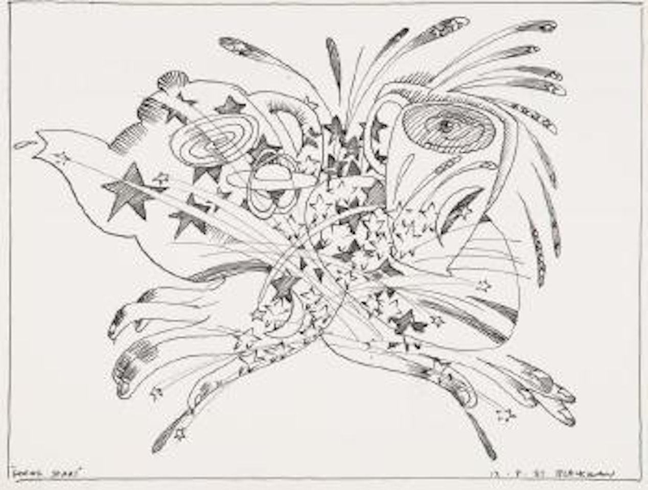 Seeing stars by Charles Blackman