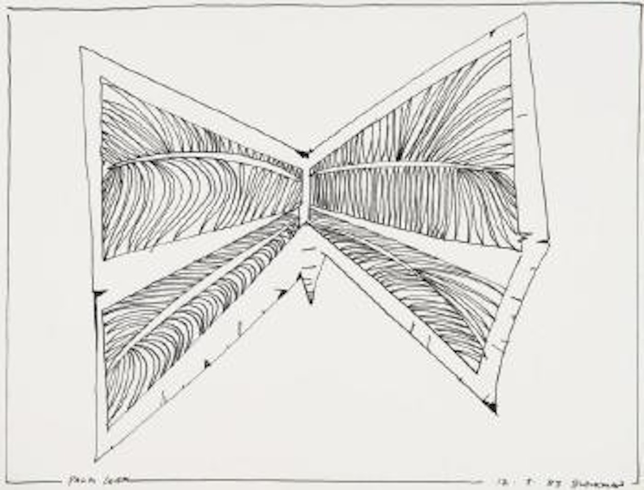 Palm leaf by Charles Blackman