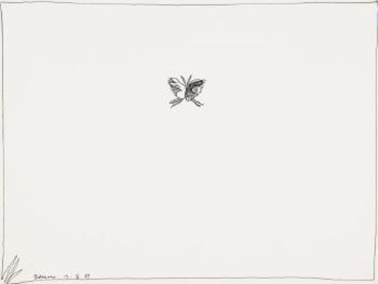 Untitled (Alice & Rabbit Butterfly) by Charles Blackman