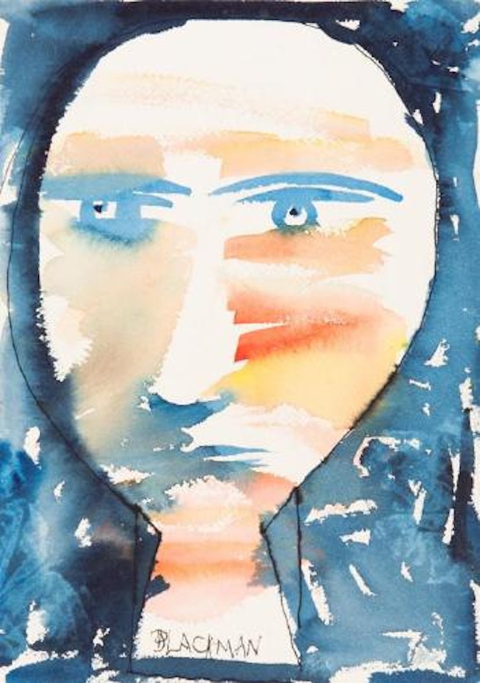 Through the key hole by Charles Blackman