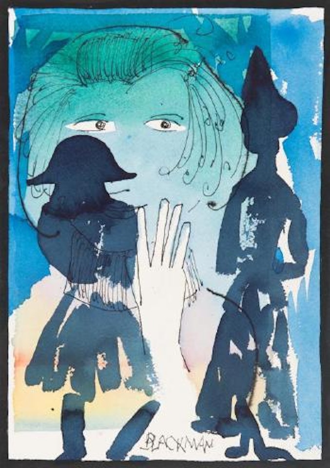 Face and shadows by Charles Blackman