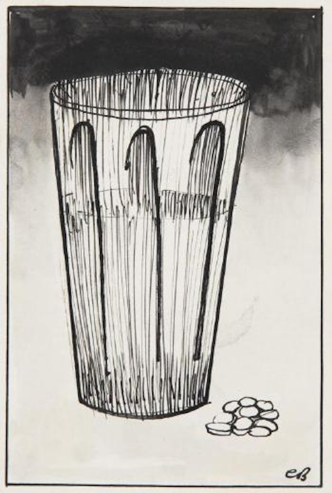 Pills and water by Charles Blackman