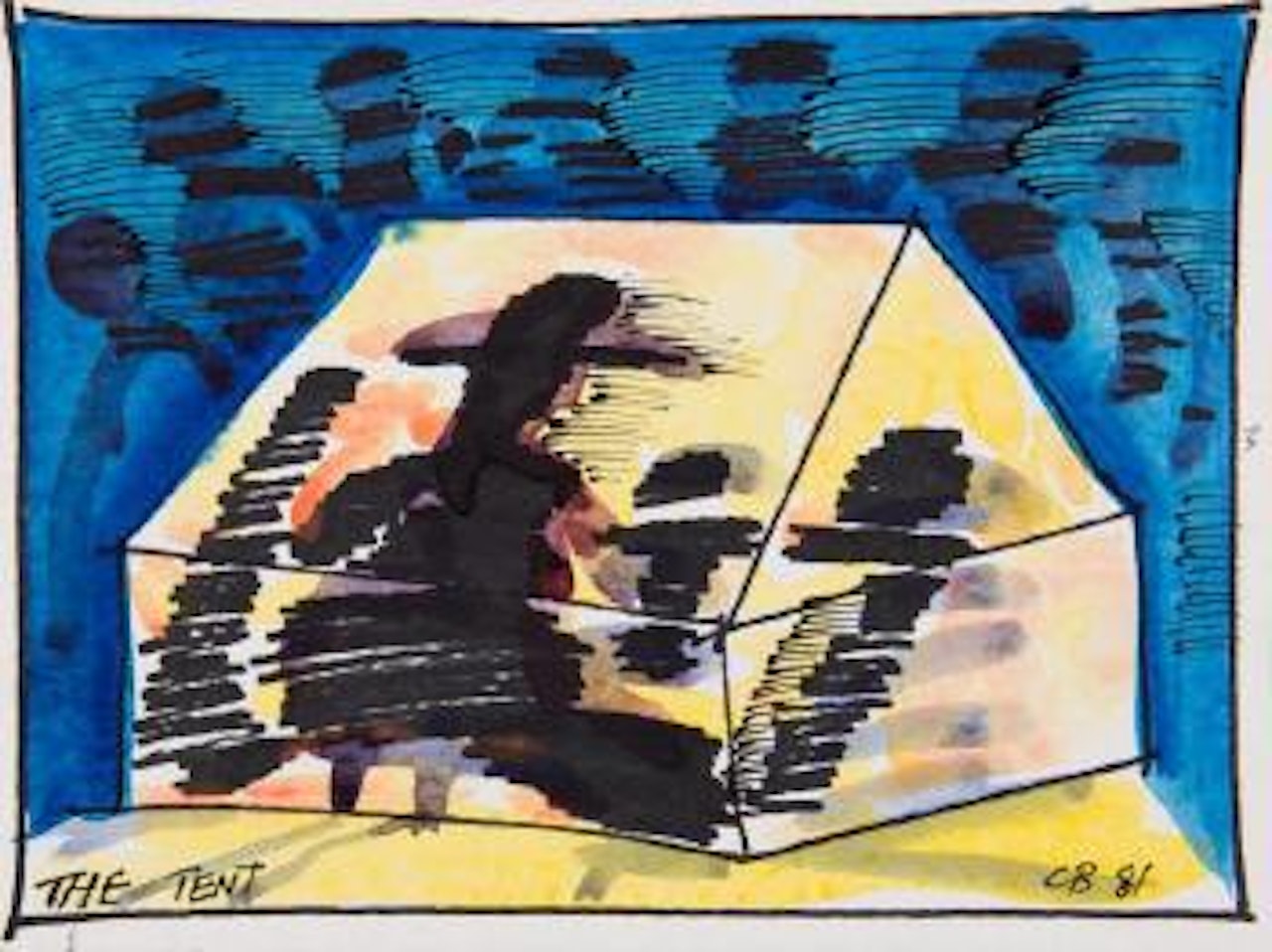 The tent by Charles Blackman