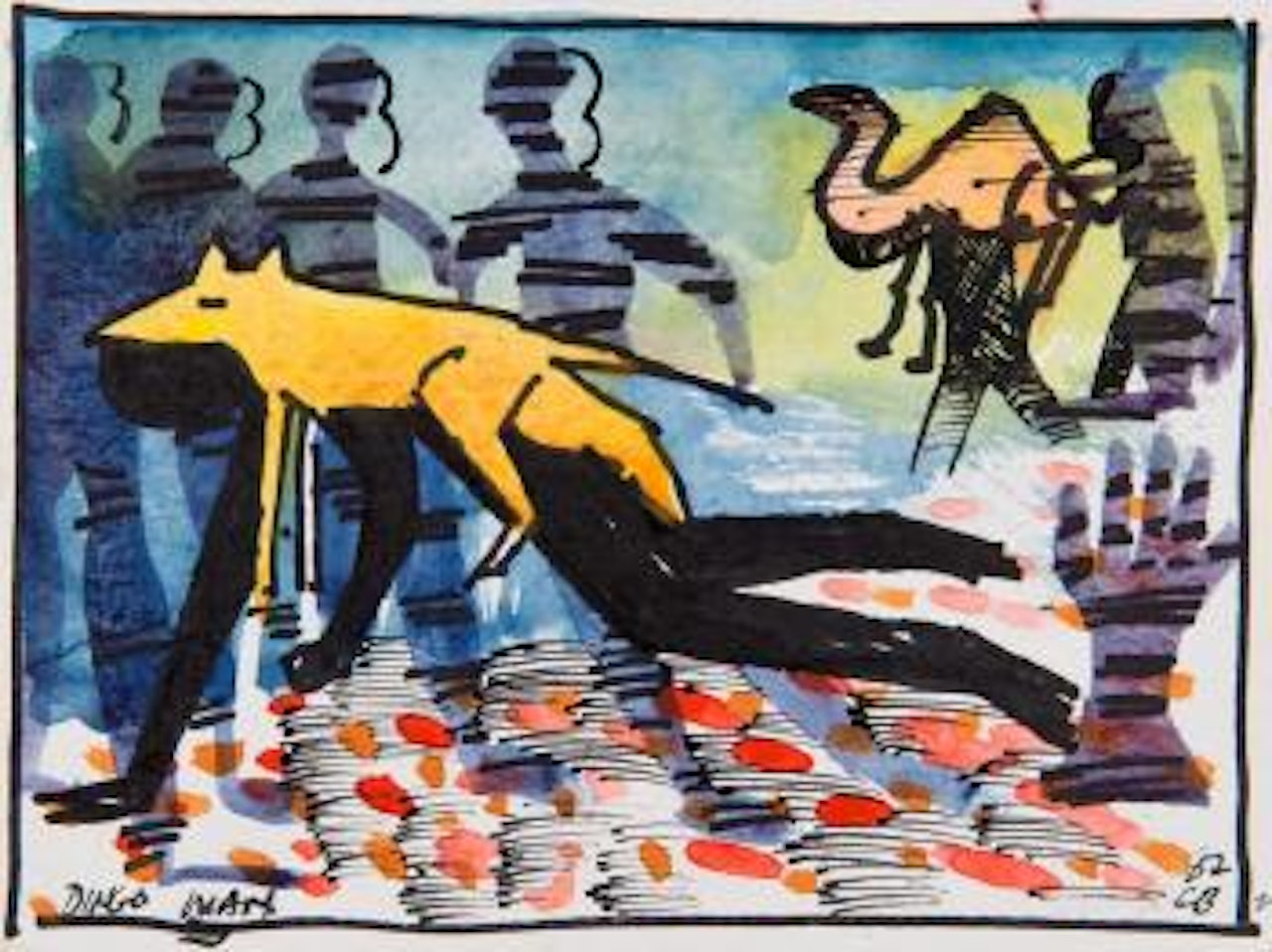 Dingo man by Charles Blackman
