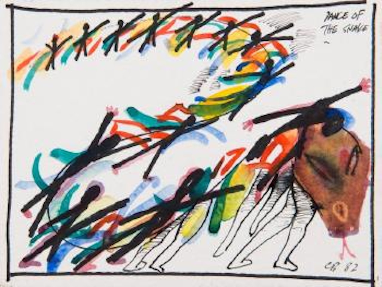 Dance of the snake by Charles Blackman