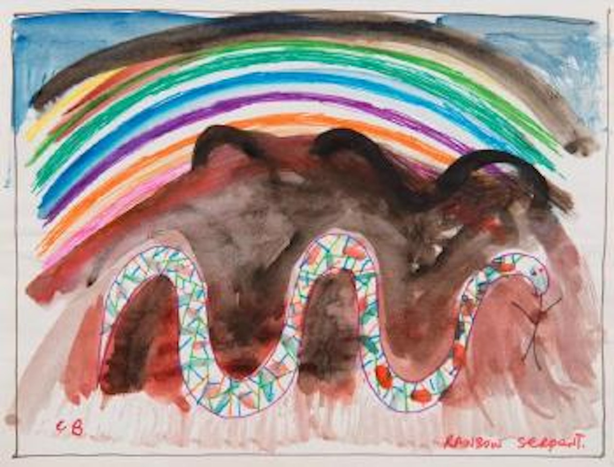 Rainbow serpent by Charles Blackman