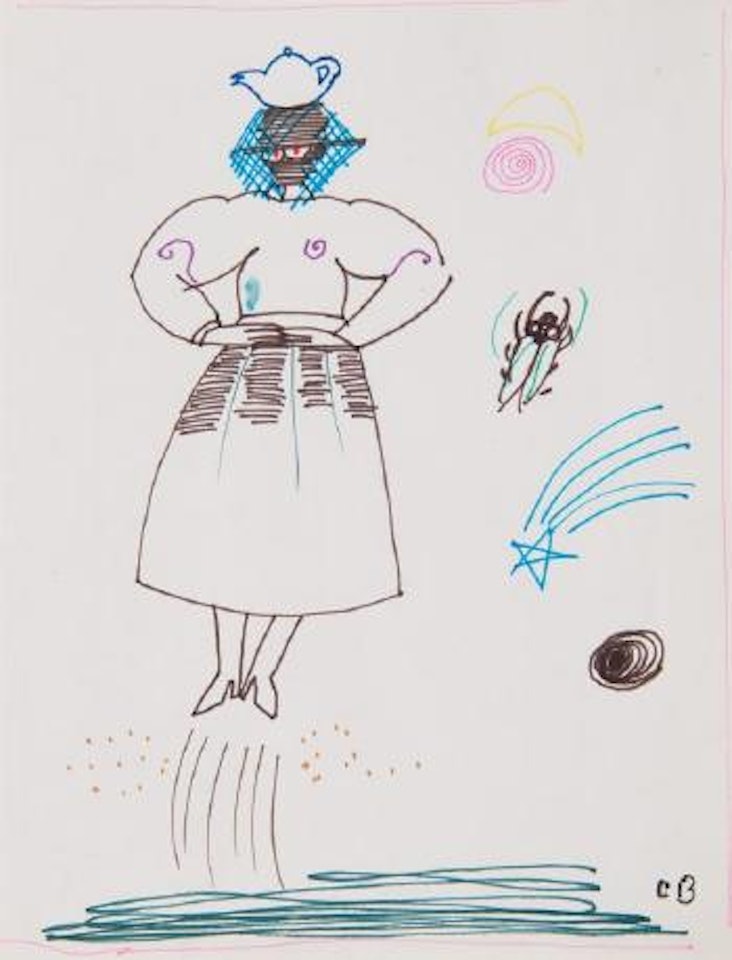 Untitled (jumping figure) by Charles Blackman