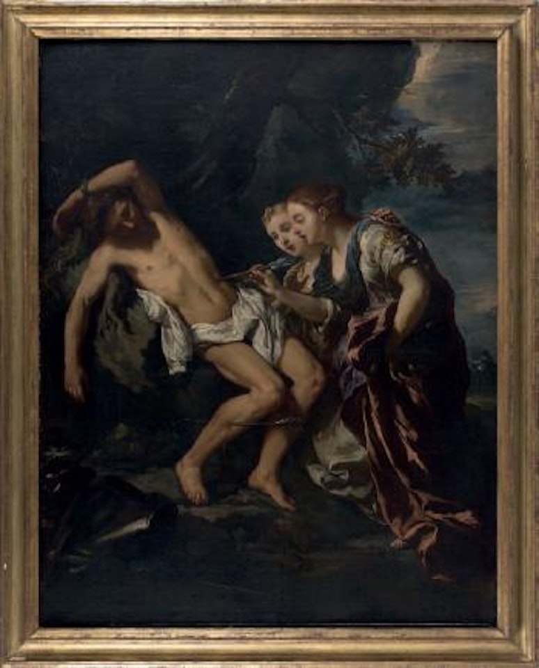 Saint Sébastien soigné par Sainte Irène by Jean François de Troy
