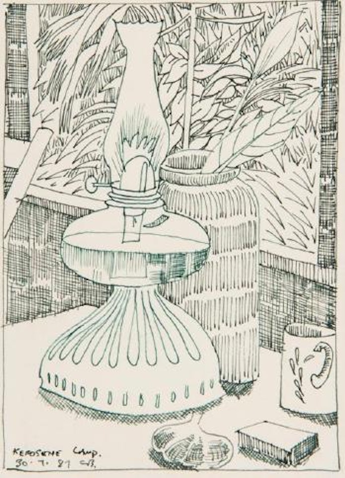 Kerosene lamp by Charles Blackman