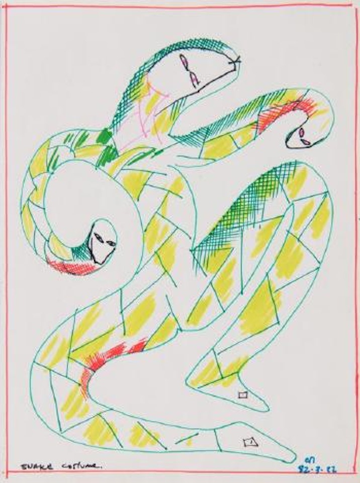 Snake costume by Charles Blackman
