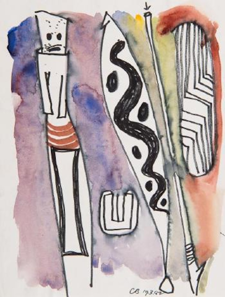 Untitled (Aboriginal artefacts II) by Charles Blackman