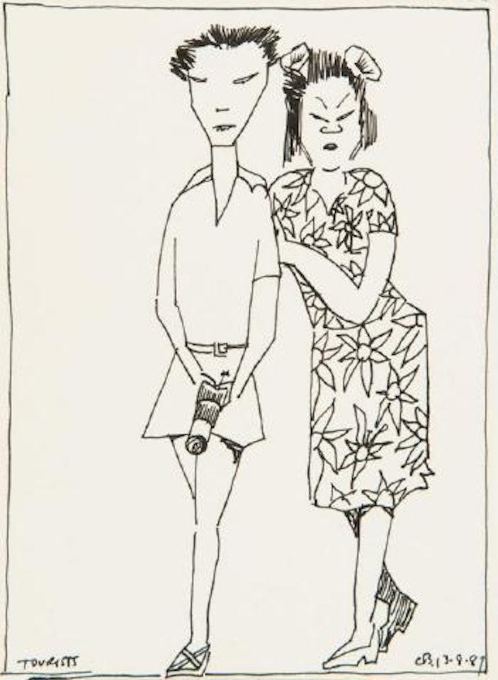 Tourists by Charles Blackman
