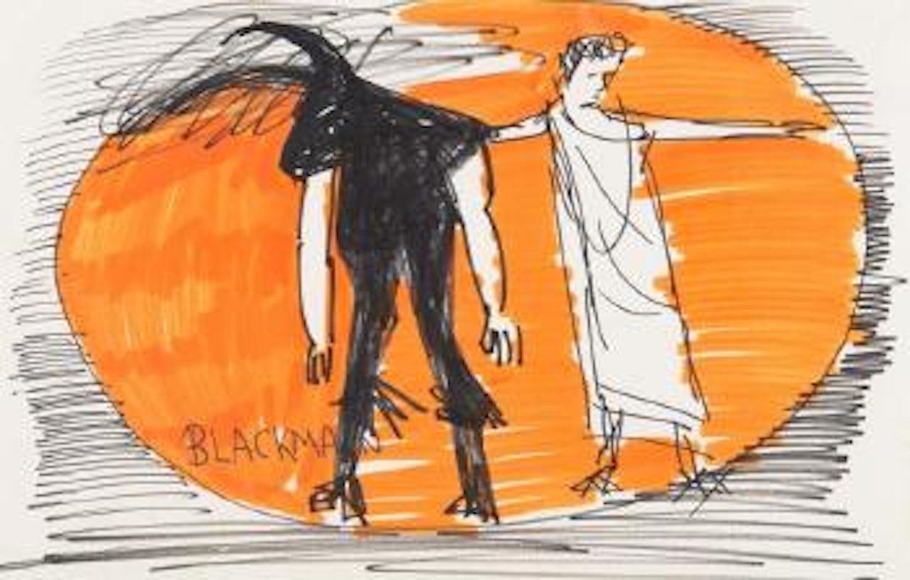 Leading the minotaur by Charles Blackman