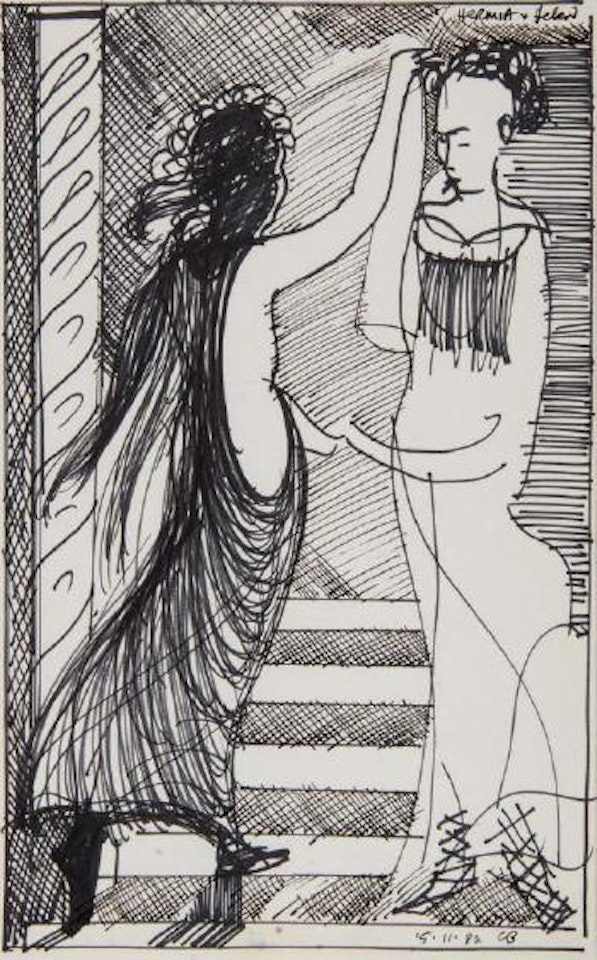 Hermia and Helen by Charles Blackman