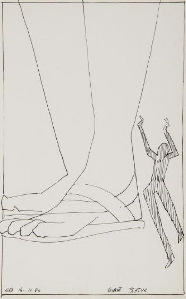 Giant statue by Charles Blackman