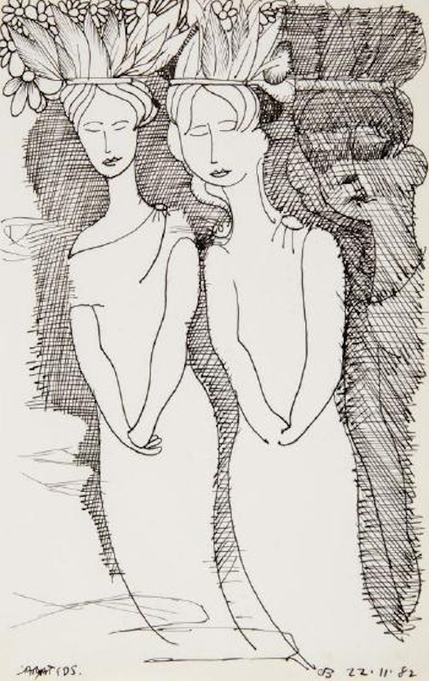 Caryatids by Charles Blackman