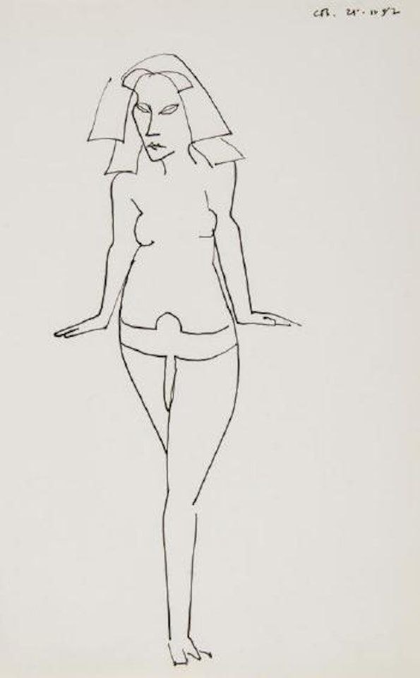 Egyptian goddess by Charles Blackman