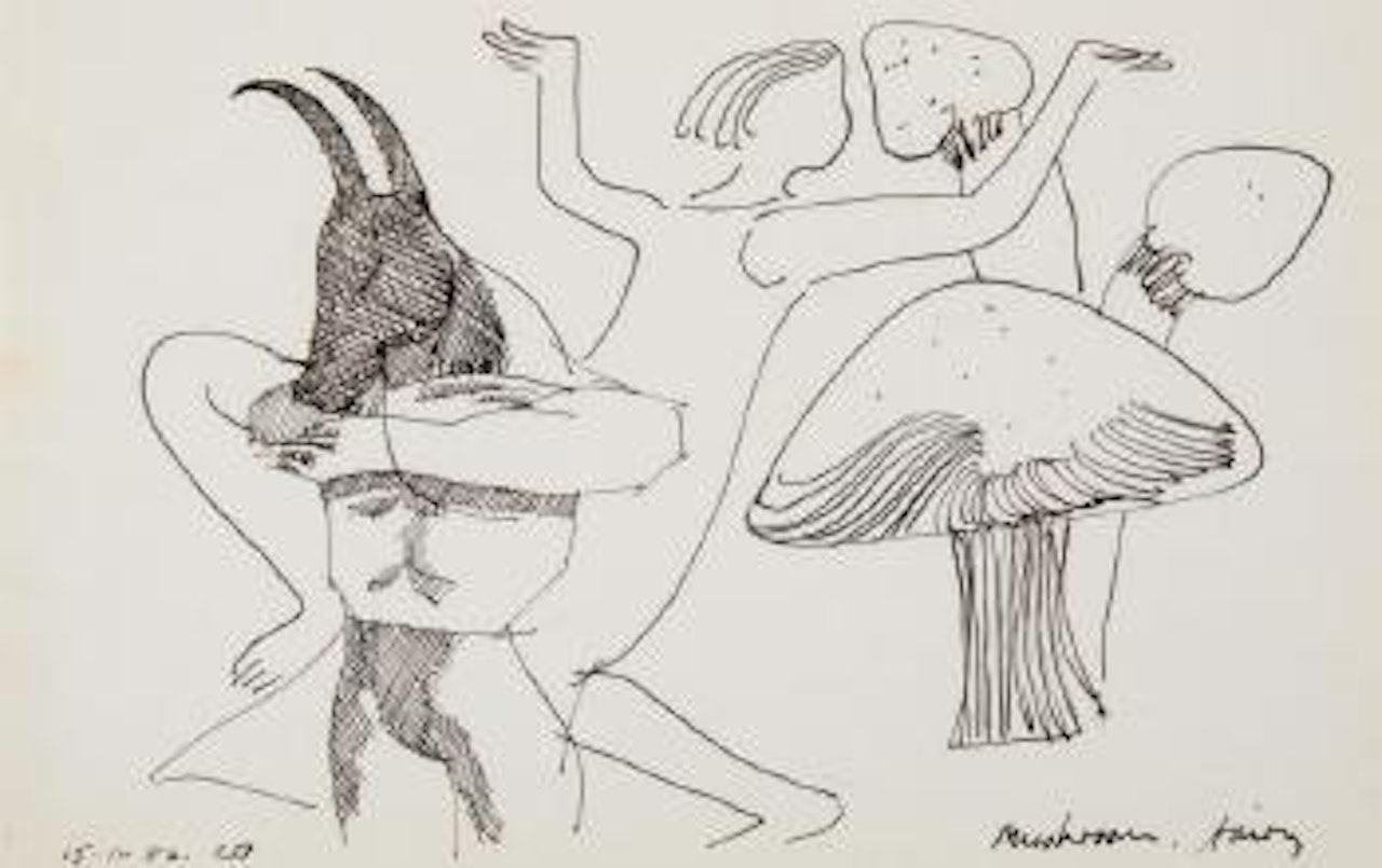 Mushroom fairy by Charles Blackman
