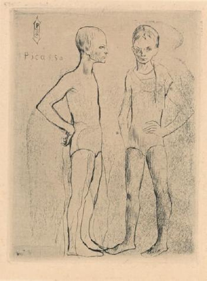 Les deux Saltimbanques by Pablo Picasso