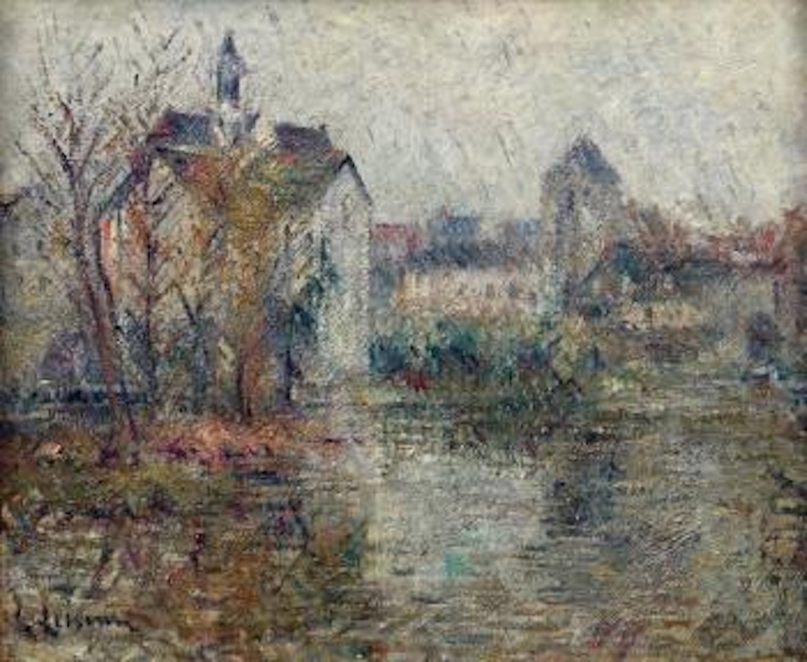 Moret-sur-Loing 'Effet de pluie' by Gustave Loiseau