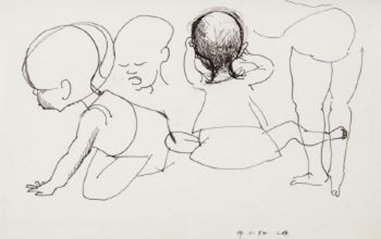 Studies of babies by Charles Blackman