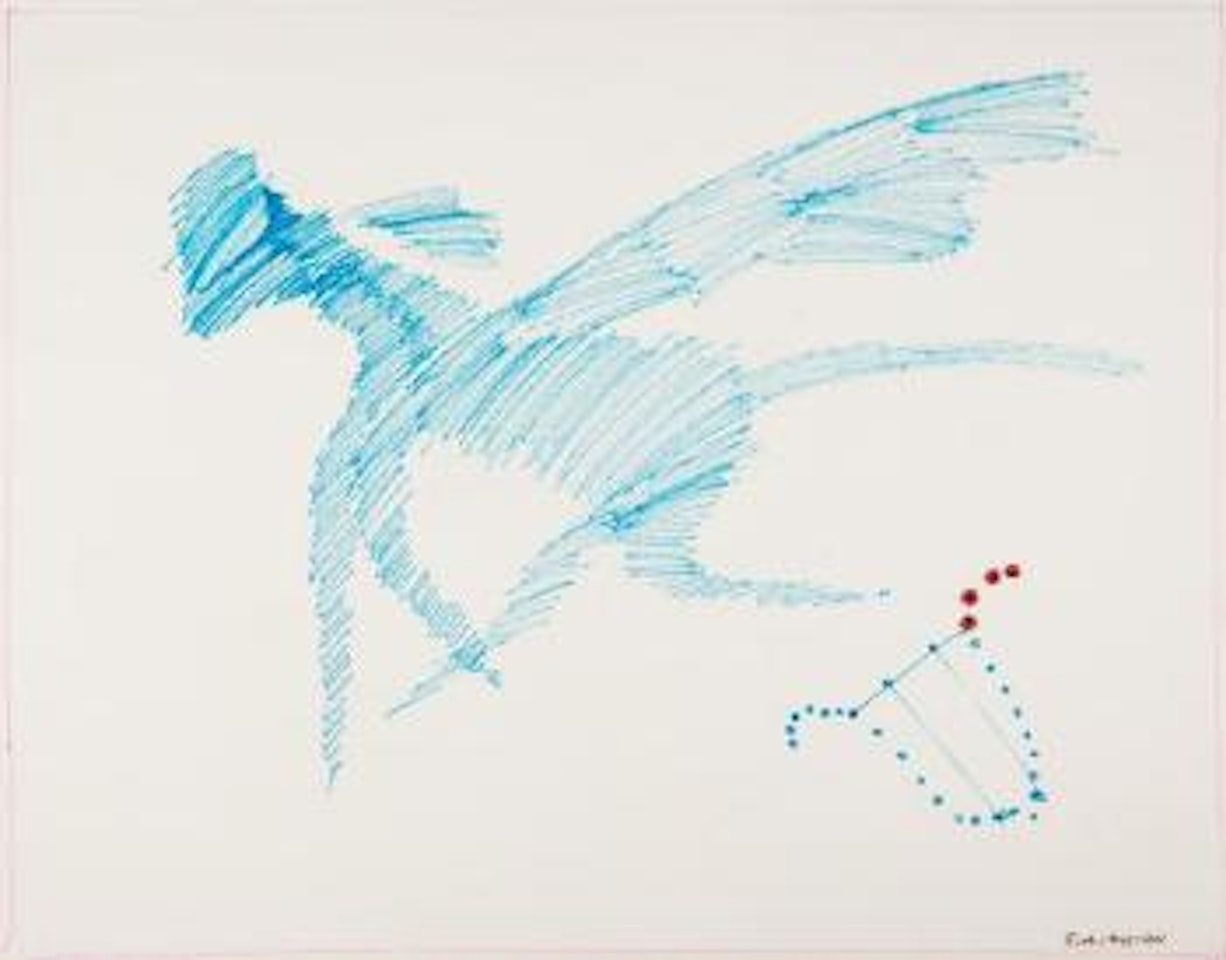 Pegasus and harp by Charles Blackman