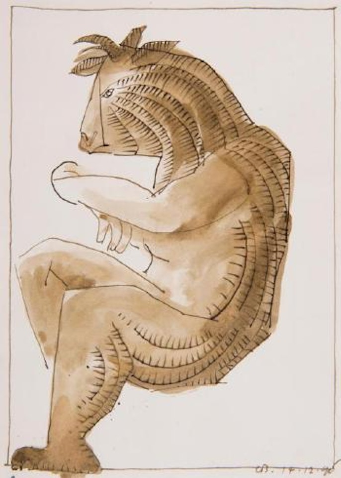 Minotaur study III by Charles Blackman