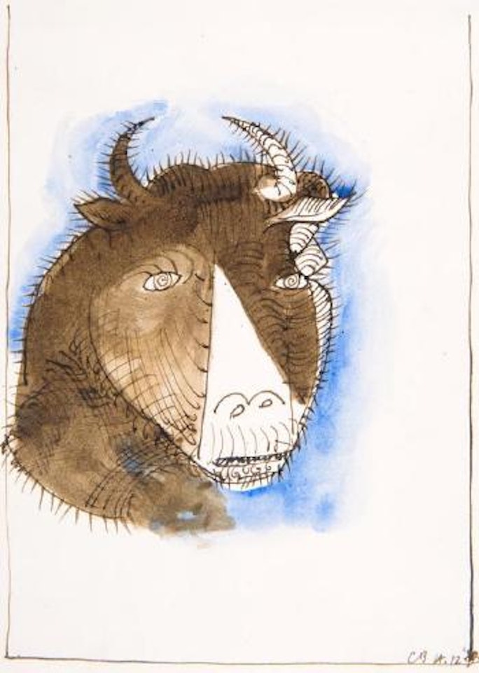 Minotaur study IV by Charles Blackman
