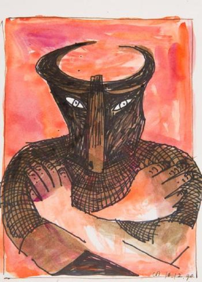 Minotaur study II by Charles Blackman