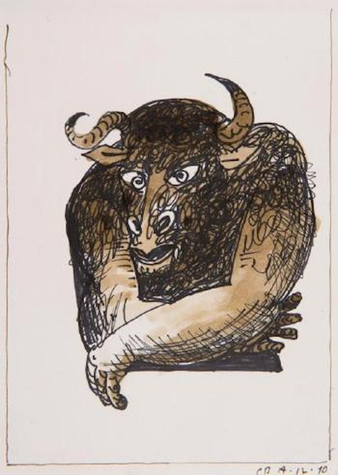 Minotaur study VII by Charles Blackman