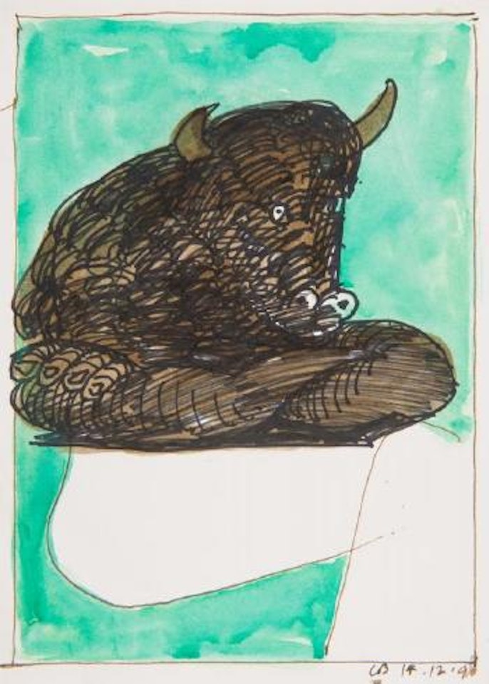 Minotaur study V by Charles Blackman