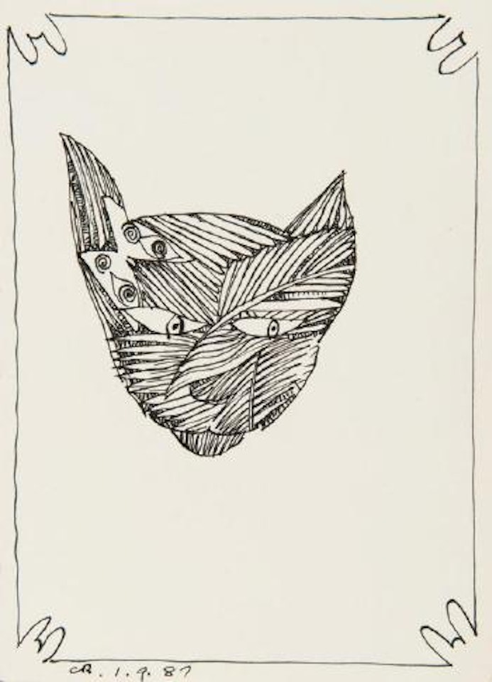Fron cat by Charles Blackman