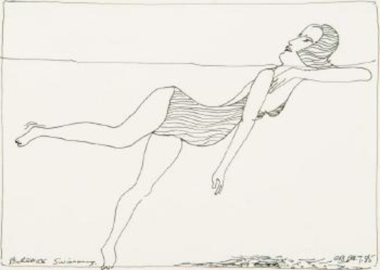 Berenice swimming by Charles Blackman