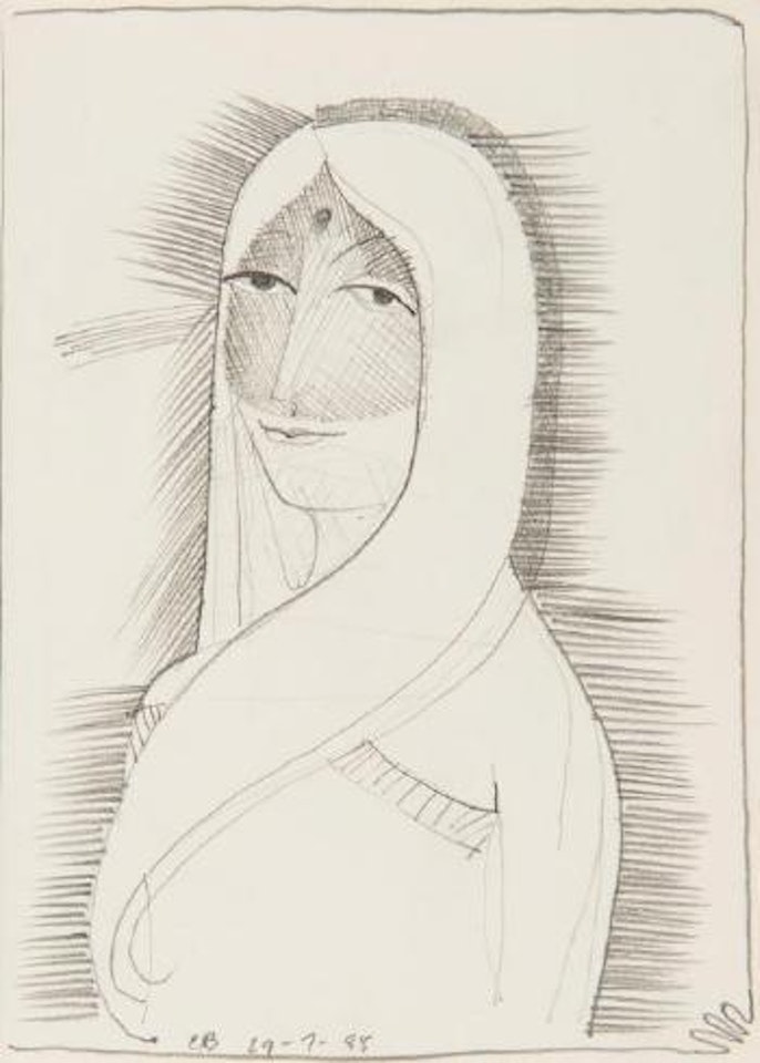Veiled woman by Charles Blackman