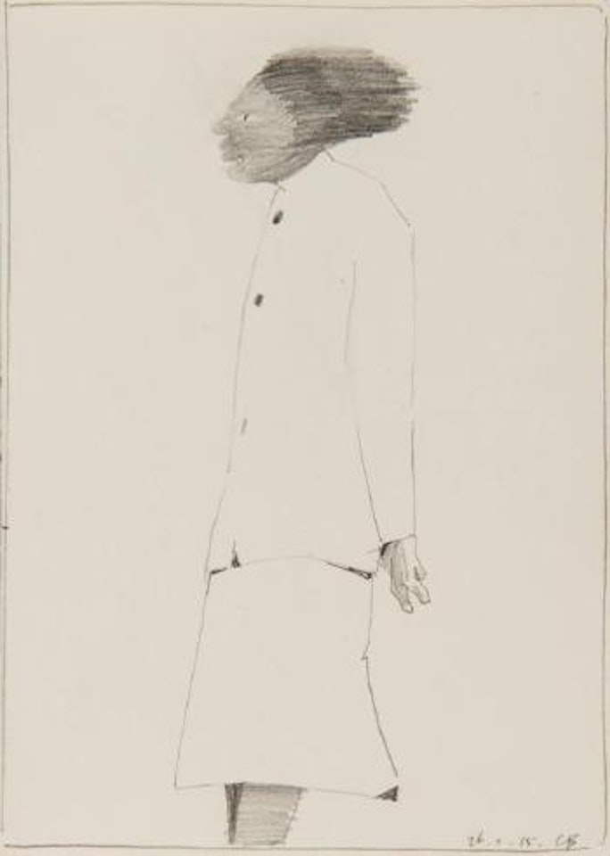 Figure in coat by Charles Blackman