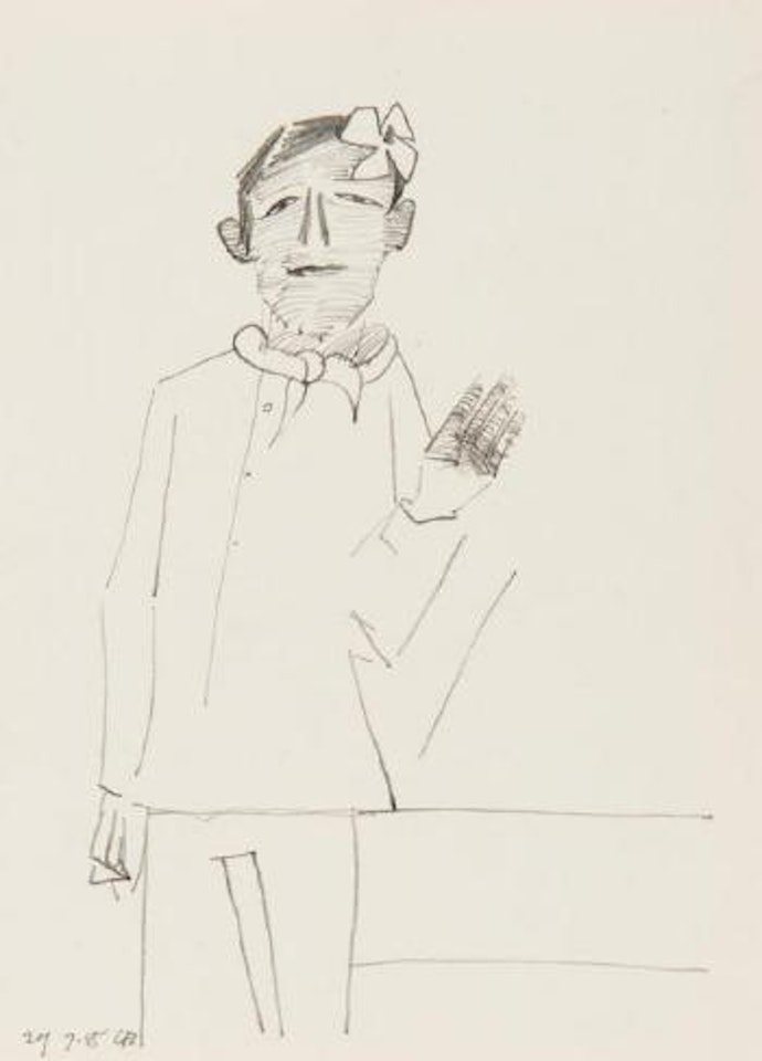 Waving figure, Fiji by Charles Blackman