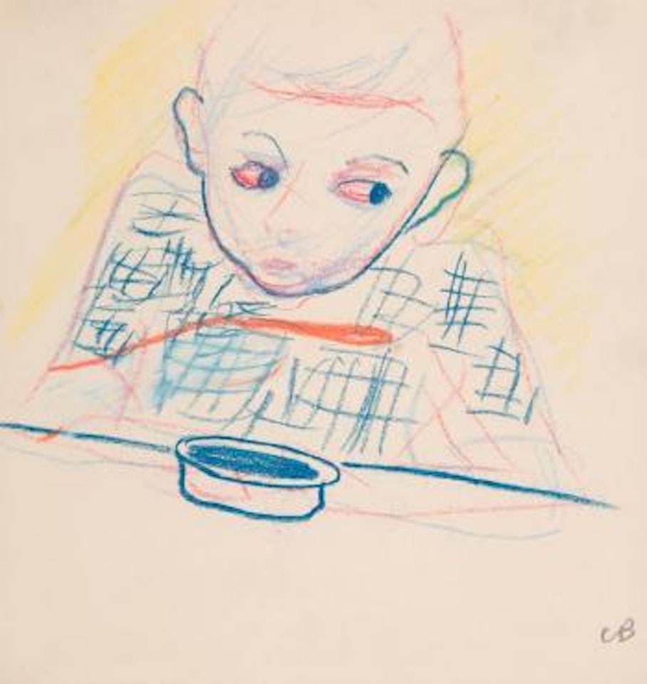 Child eating by Charles Blackman