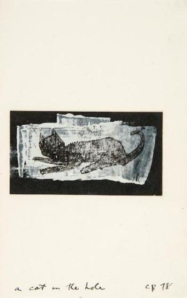 A cat in the hole by Charles Blackman