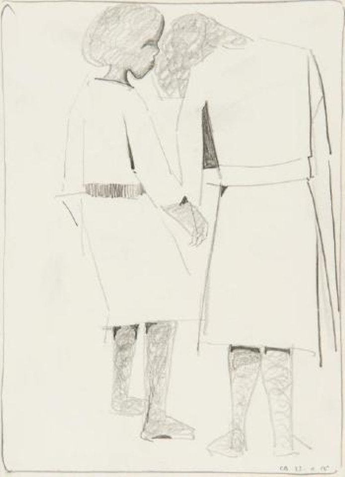 Two figures by Charles Blackman