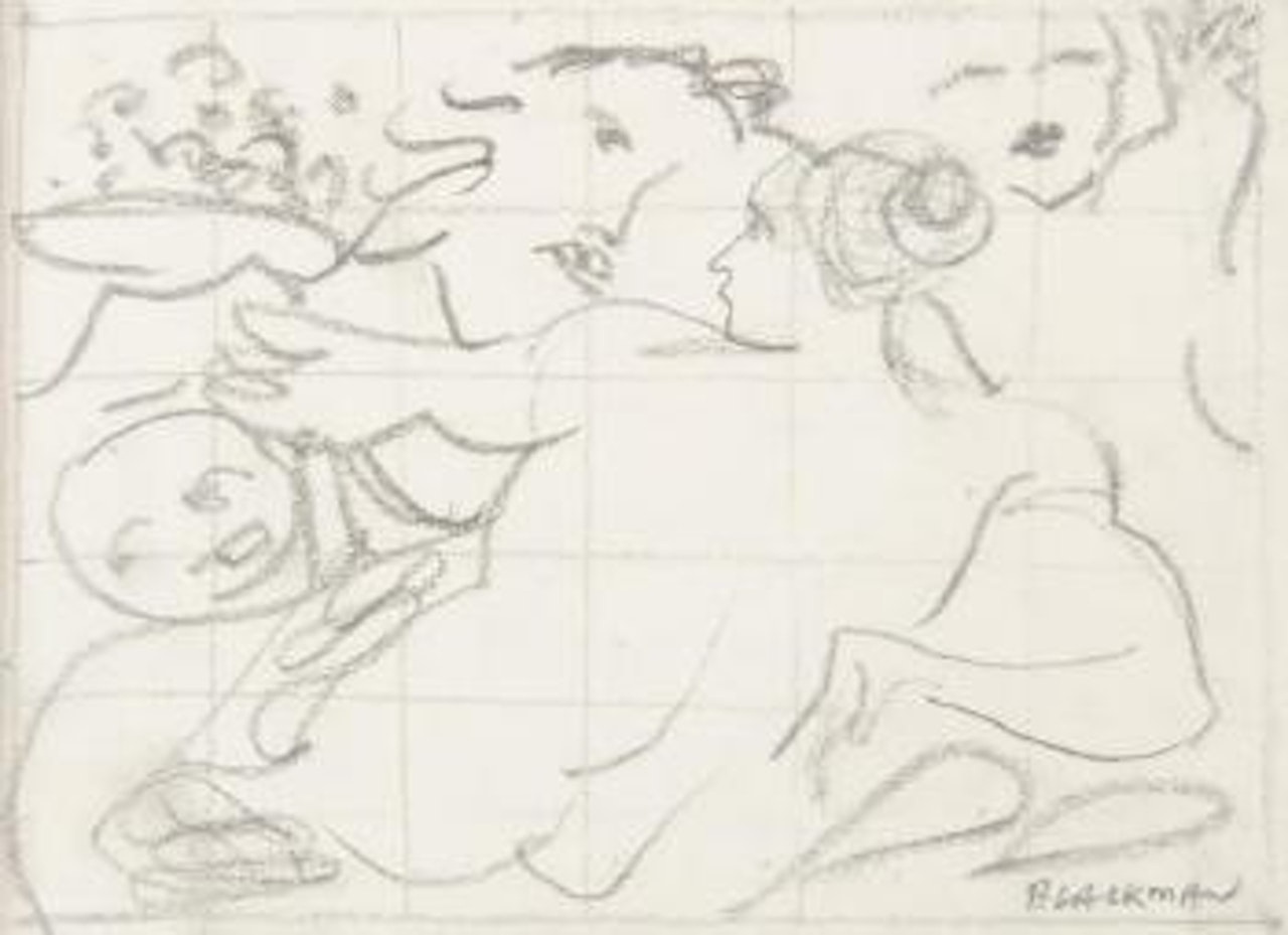 Reclinging figures by Charles Blackman