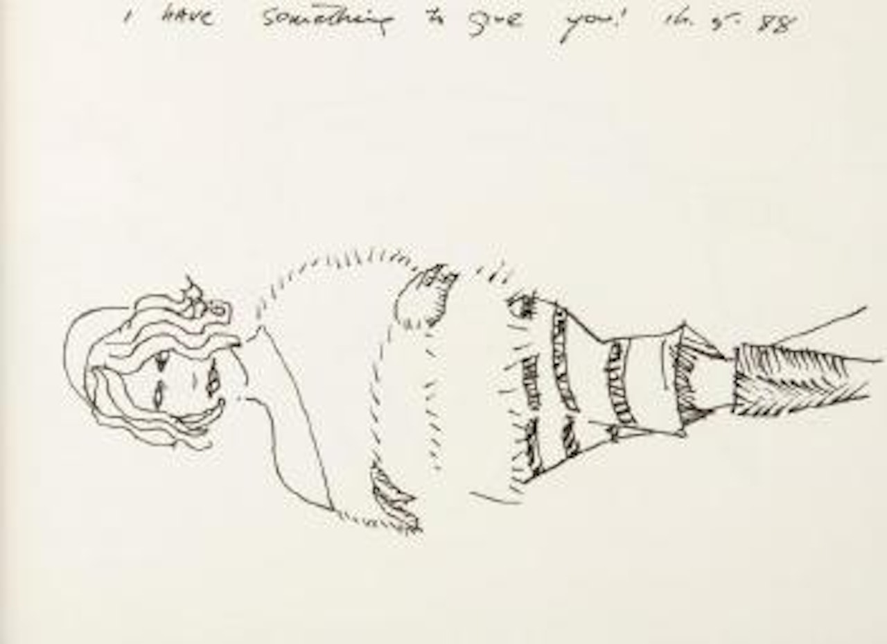 I have something to give you! by Charles Blackman