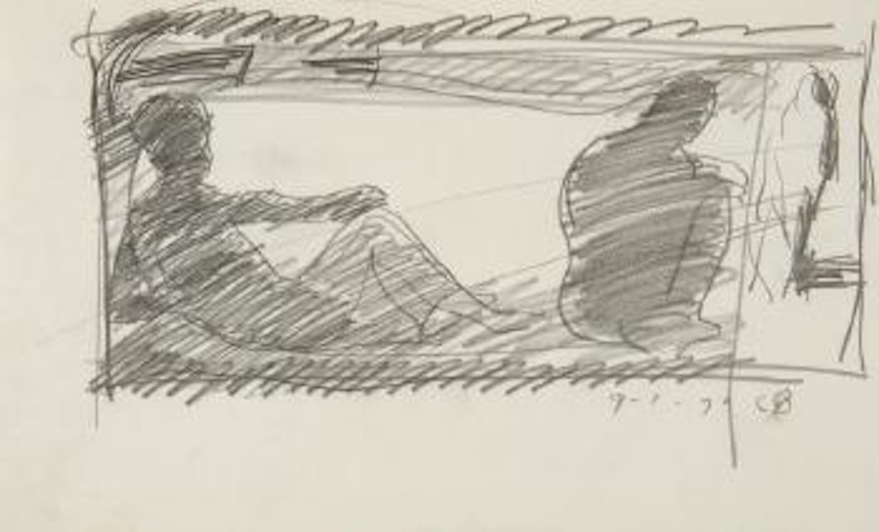 Beach figure by Charles Blackman