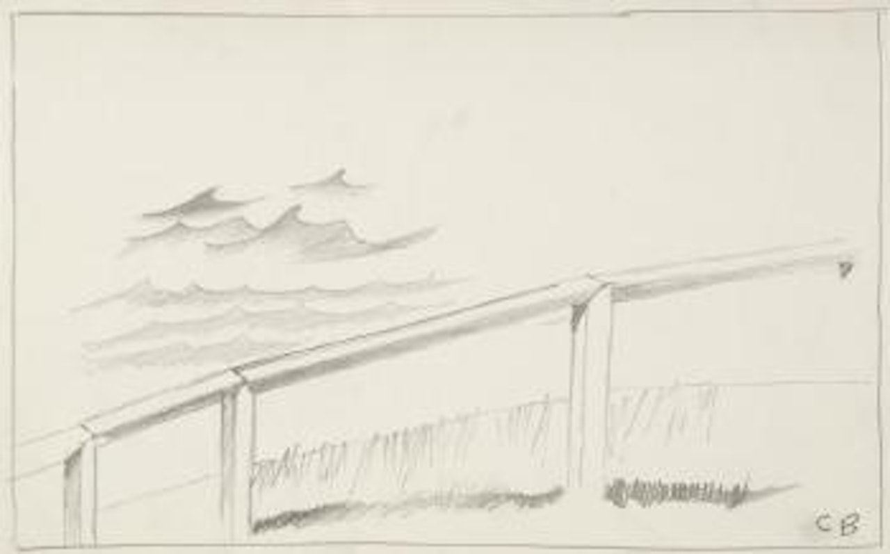 Beach scape by Charles Blackman